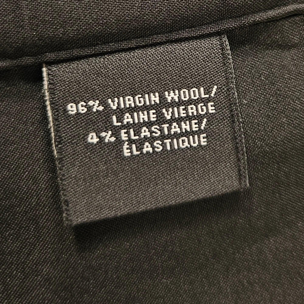 Lafayette 148 New York Virgin Wool Stretch Blazer Black Size 12
